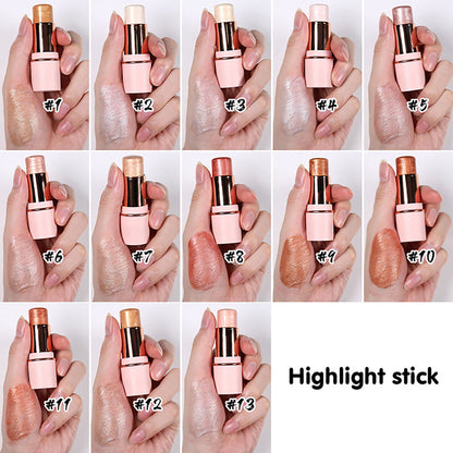 13 Color Highlighter Stick Face Brightening Contouring Shimmer Stick Vegan