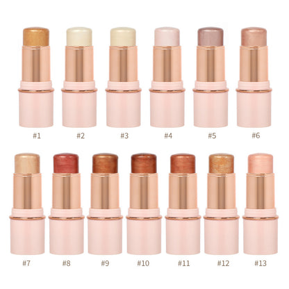 13 Color Highlighter Stick Face Brightening Contouring Shimmer Stick Vegan