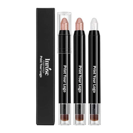 12 color highlighter pen with brush brighten contour cream high pigmented