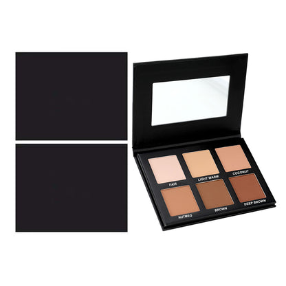 6 Color DIY Highlighter & Blush & Contour Palette Waterproof High Pigmented