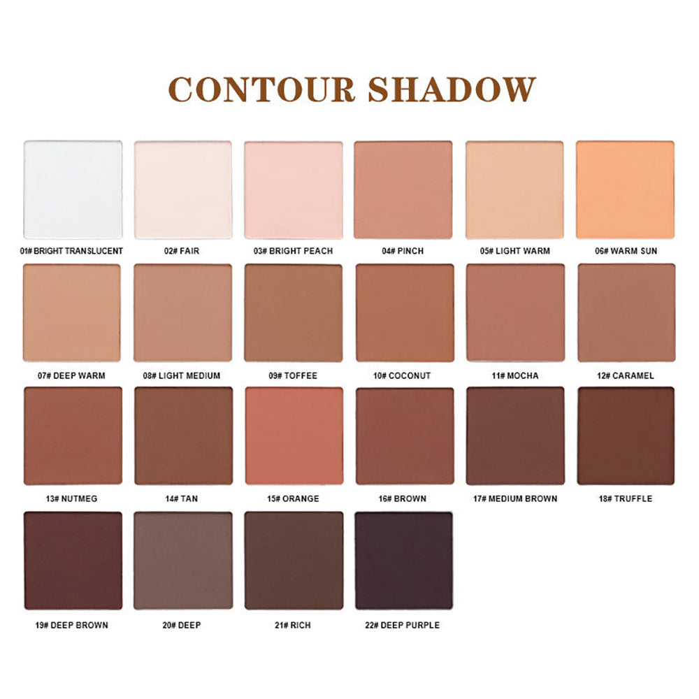6 Color DIY Highlighter & Blush & Contour Palette Waterproof High Pigmented
