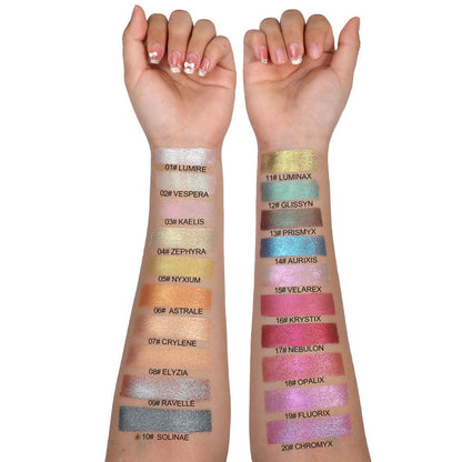 20-Shade Highlighter Cream Brighten Waterproof Pearlescent Shimmer Long-Lasting