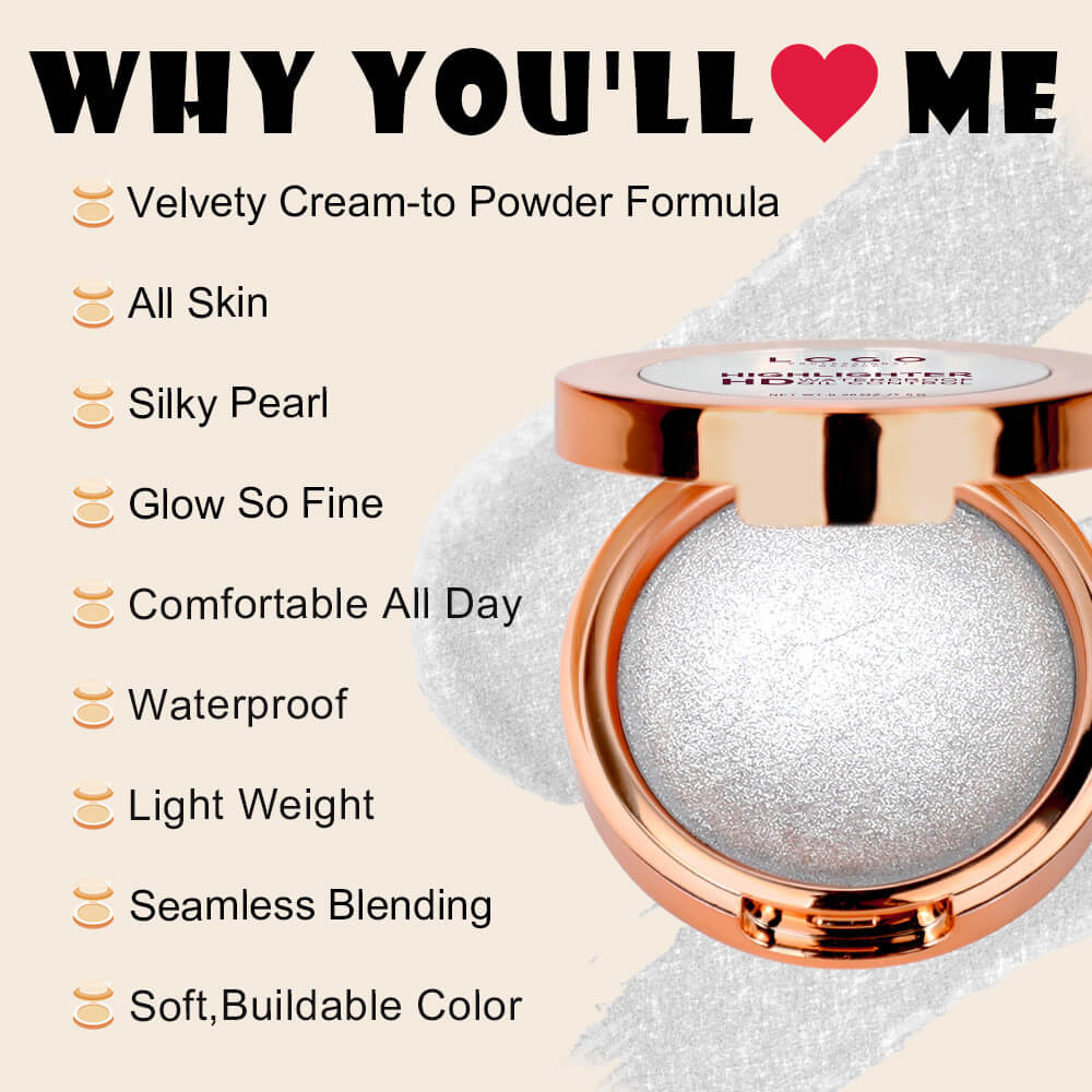 20-Shade Highlighter Cream Brighten Waterproof Pearlescent Shimmer Long-Lasting