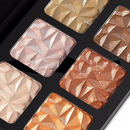6 color diamond highlight palette contour face nose shadow brightening