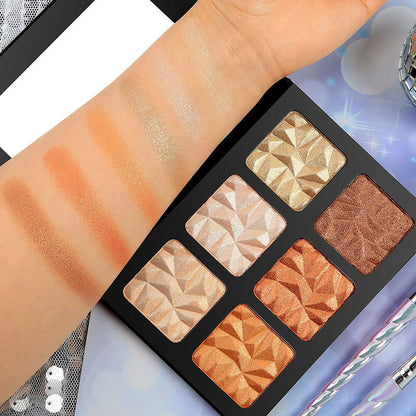 6 color diamond highlight palette contour face nose shadow brightening