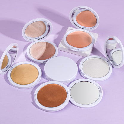 6-Color Pearlescent Highlighter Flawless Brightener Silky-Smooth Long Lasting