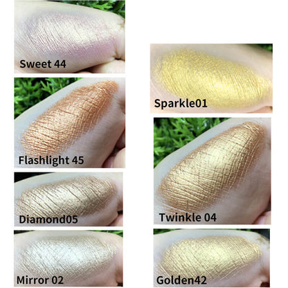 7 color highlighter powder contour brighten shiny high pigmented
