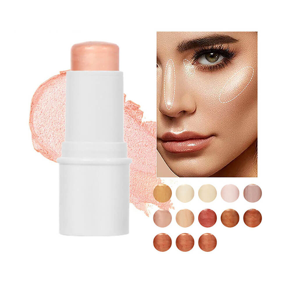 13 color highlighter balm face brighten contour shimmer cruelty free