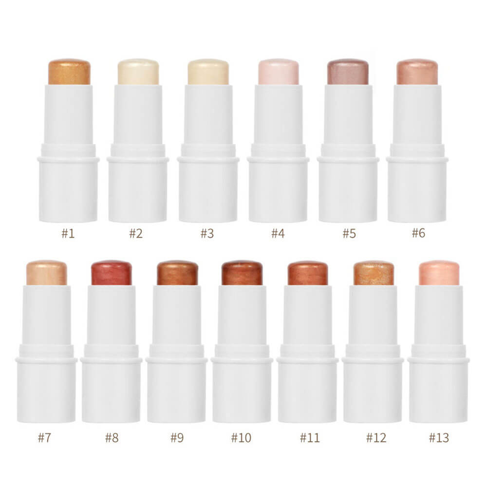 13 color highlighter balm face brighten contour shimmer cruelty free