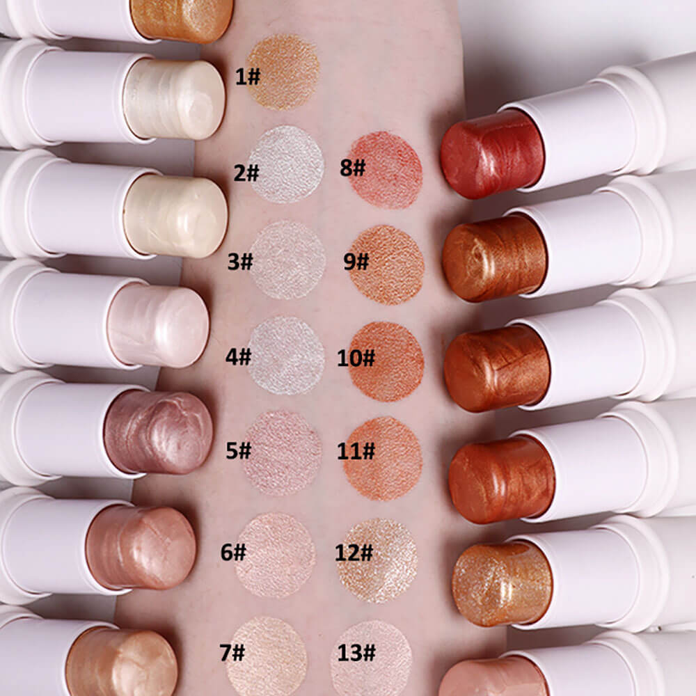 13 color highlighter balm face brighten contour shimmer cruelty free