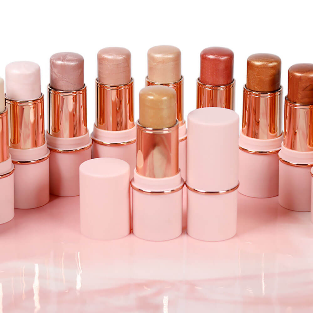 13 color highlighter stick face brightening contouring shimmer stick vegan