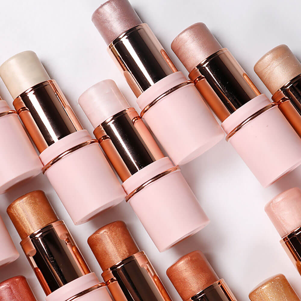 13 color highlighter stick face brightening contouring shimmer stick vegan