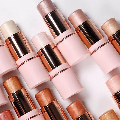 13 color highlighter stick face brightening contouring shimmer stick vegan