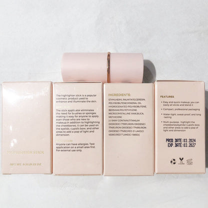 13 color highlighter stick face brightening contouring shimmer stick vegan