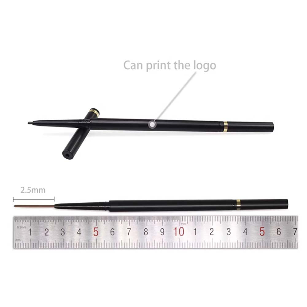 6 Color Eyebrow Pencil Ultra-Fine Slim Waterproof High Pigmented Private Label