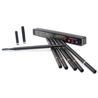 6 Color Eyebrow Pencil Ultra-Fine Slim Waterproof High Pigmented Private Label