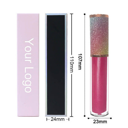 64 Color Long Lasting Lip Gloss Nude Shimmer High Pigmented Rainbow Tube