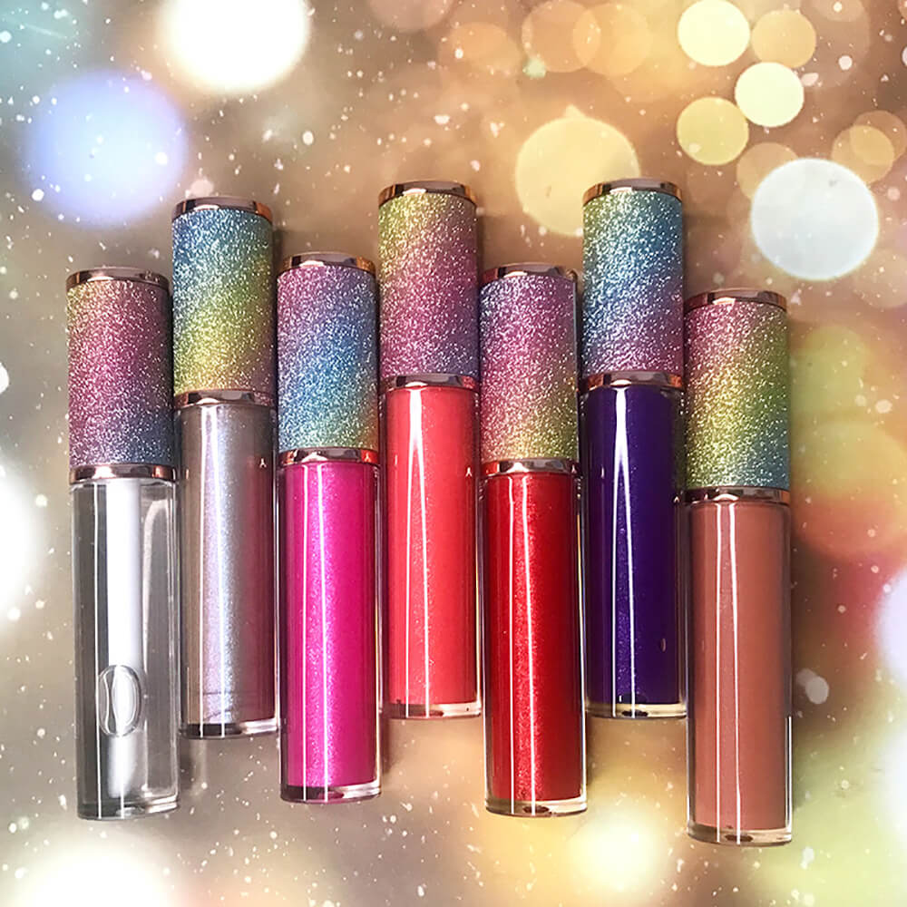 64 Color Long Lasting Lip Gloss Nude Shimmer High Pigmented Rainbow Tube