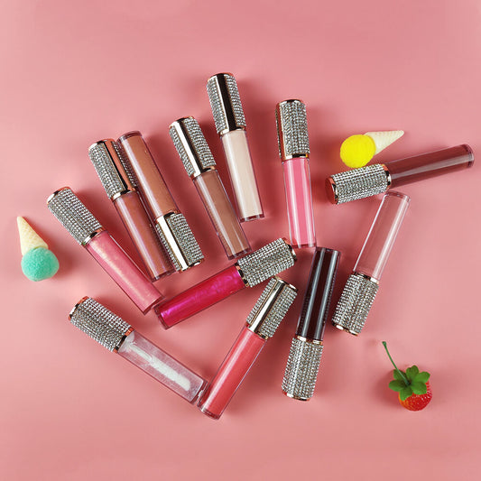 64 color diamond tube lip gloss nude shimmer high pigmented (color 33-64)