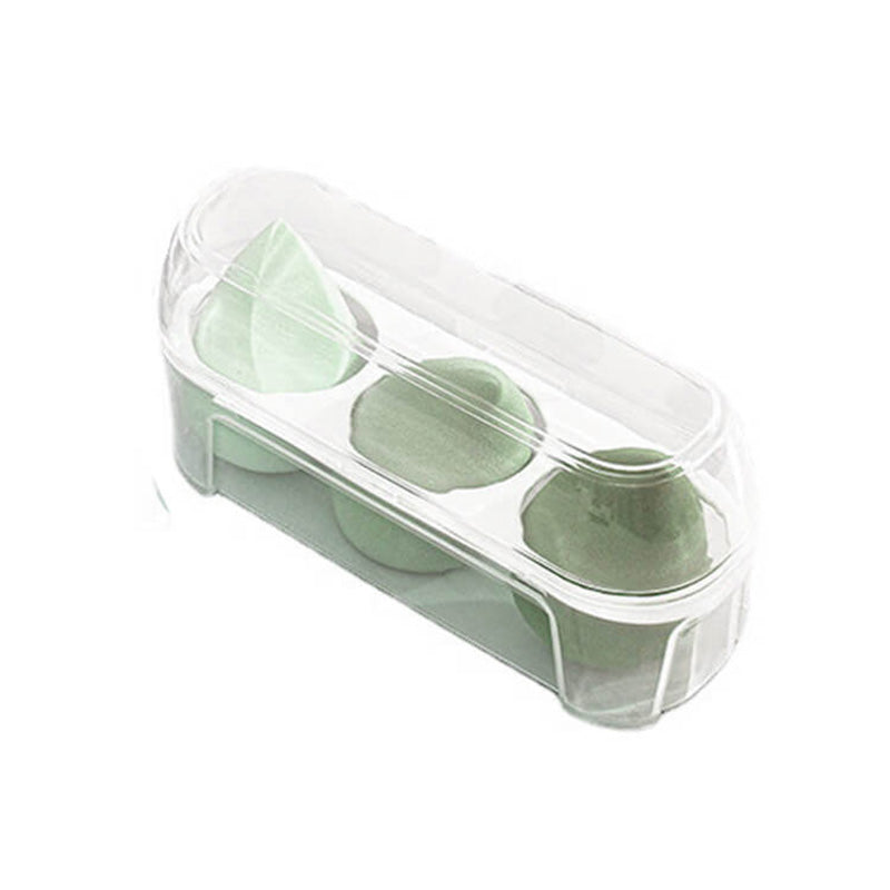 Éponge à maquillage 3 en 1, douce et utilisable sèche.