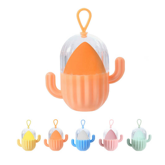 5 color makeup sponge cactus beauty blender powder puff latex free