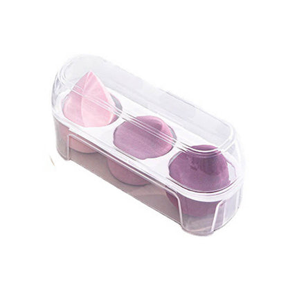 Éponge à maquillage 3 en 1, douce et utilisable sèche.