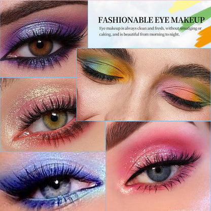3-Color Matte Eyeshadow Palette Powder Waterproof High Pigment With Brush