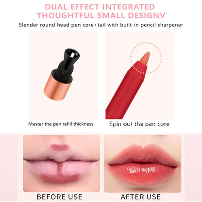 20 Color Matte Lip Liner high pigment Lip Line Pen Nude Long-Lasting Waterproof