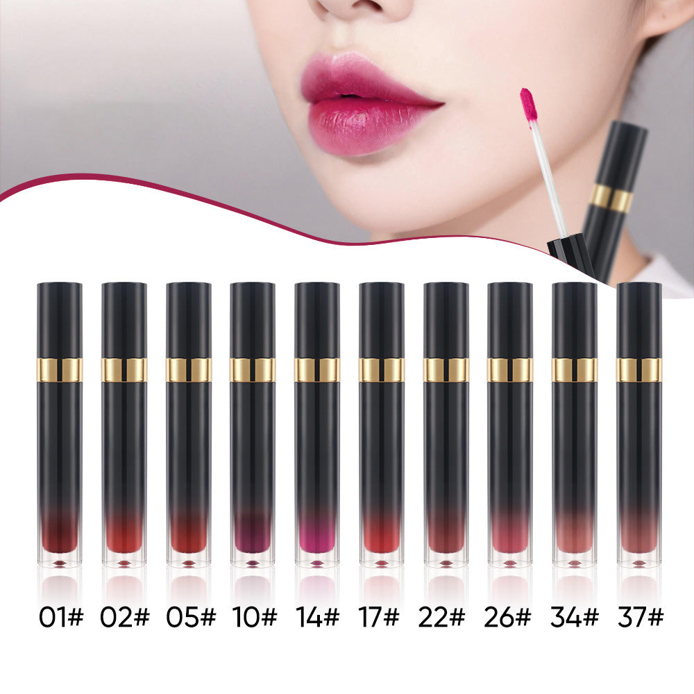 10-Shade Nude Lip Glaze High Pigmented Smudge-Proof Lip Tint Private Label
