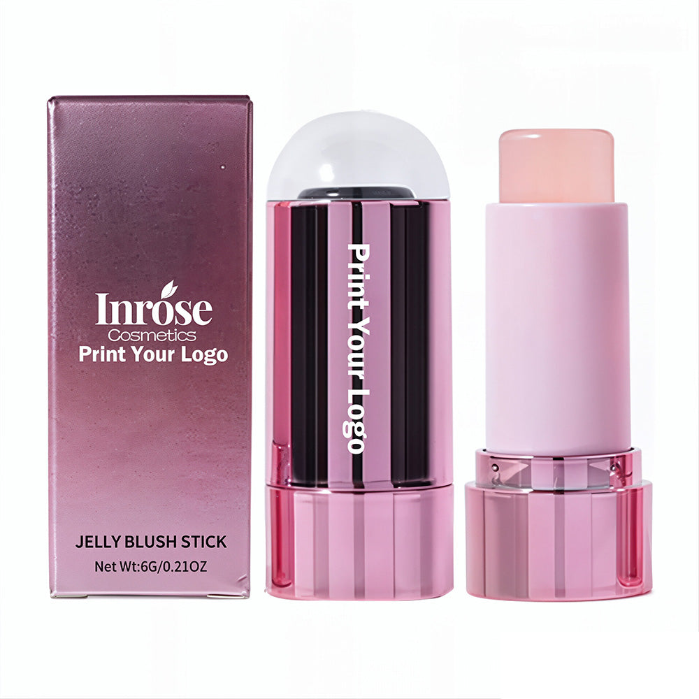 6 Color Jelly Blush Stick Cream Color Changing Lips Cheeks Natural No Logo