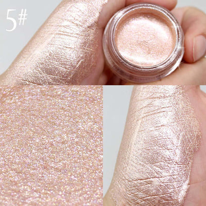 7 Color Jelly Highlighter Liquid Eyeshadow Shimmer Brighten High Pigmented