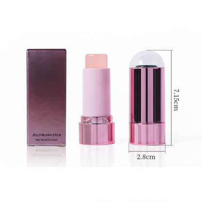 6 color jelly blush stick cream color changing lips cheeks natural
