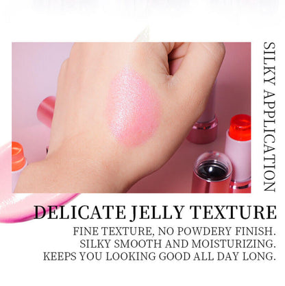 6 color jelly blush stick cream color changing lips cheeks natural