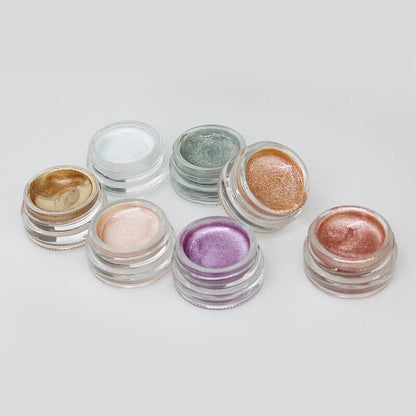 7 color jelly highlighter liquid eyeshadow shimmer high pigmented