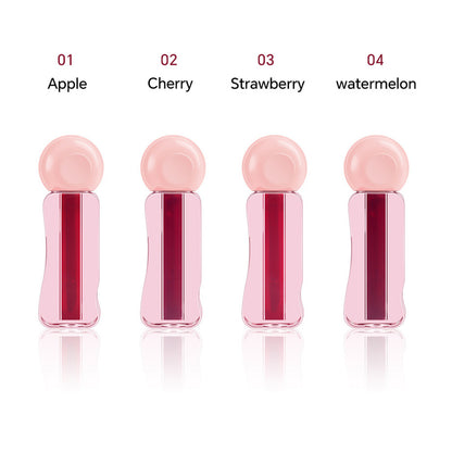 4-color Jelly Lip Tint Fruit Juice Lip Stain Waterproof Long Lasting Vegan