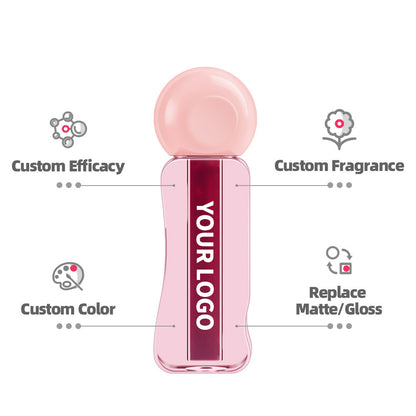 4-color Jelly Lip Tint Fruit Juice Lip Stain Waterproof Long Lasting Vegan