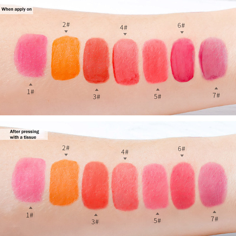 7-color Air Lip Gloss Lip Tint Oil-free Waterproof Non-fading Long-lasting