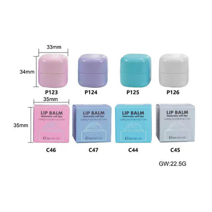 4 flavor fruit lip balm moisturizing nourishing lip care