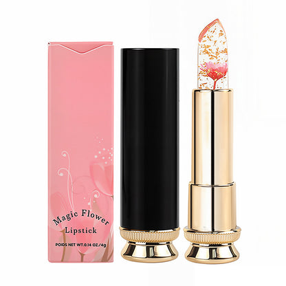 5 Color Jelly Lipstick Flower Lip Balm Color Changing Moisturizing Long Lasting