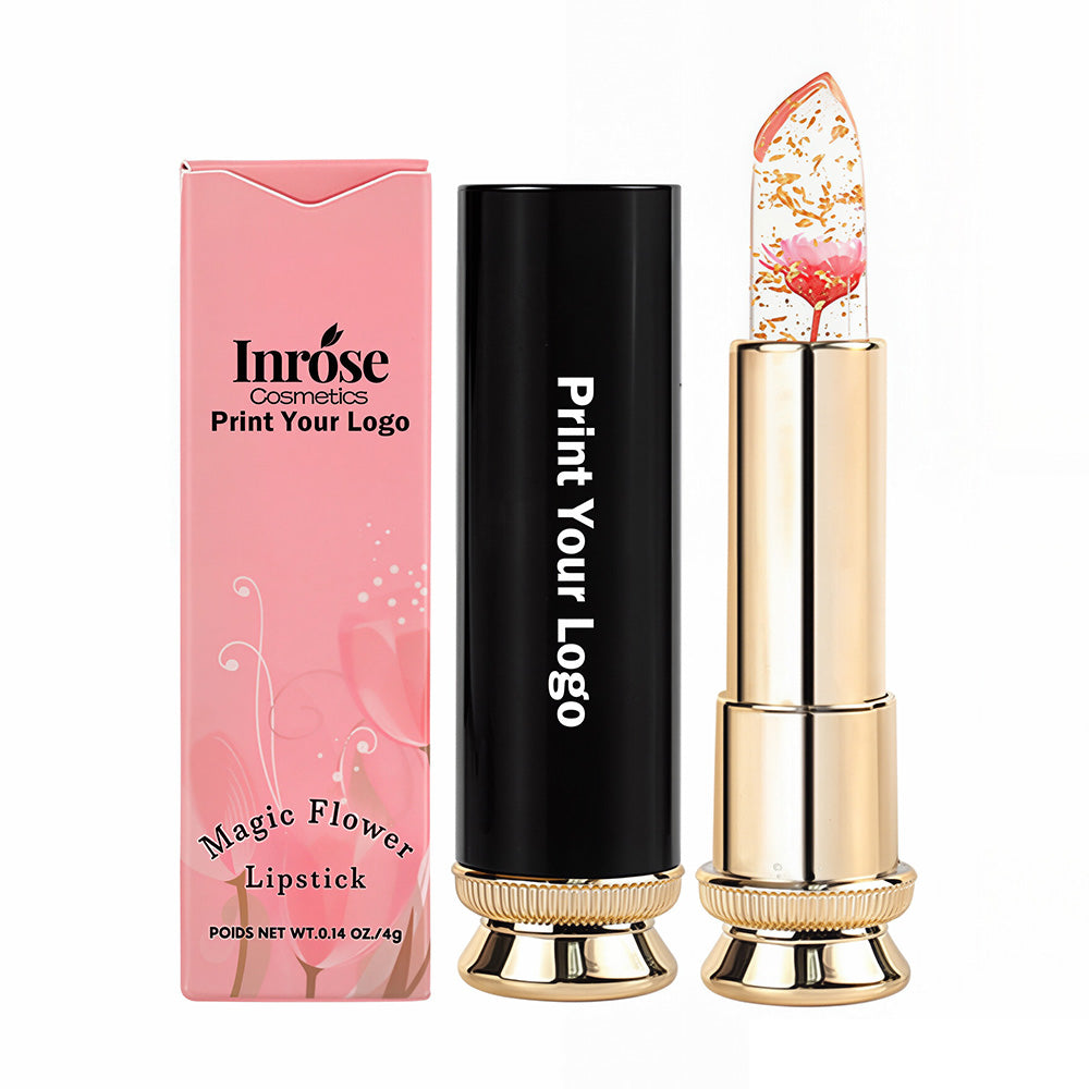 5 Color Jelly Lipstick Flower Lip Balm Color Changing Moisturizing Long Lasting