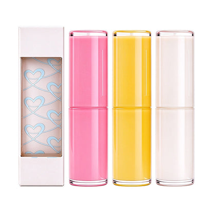 3-flavor Fruity Vanilla Lip Balm Moisturizing Hydrating Wholesale Private Label
