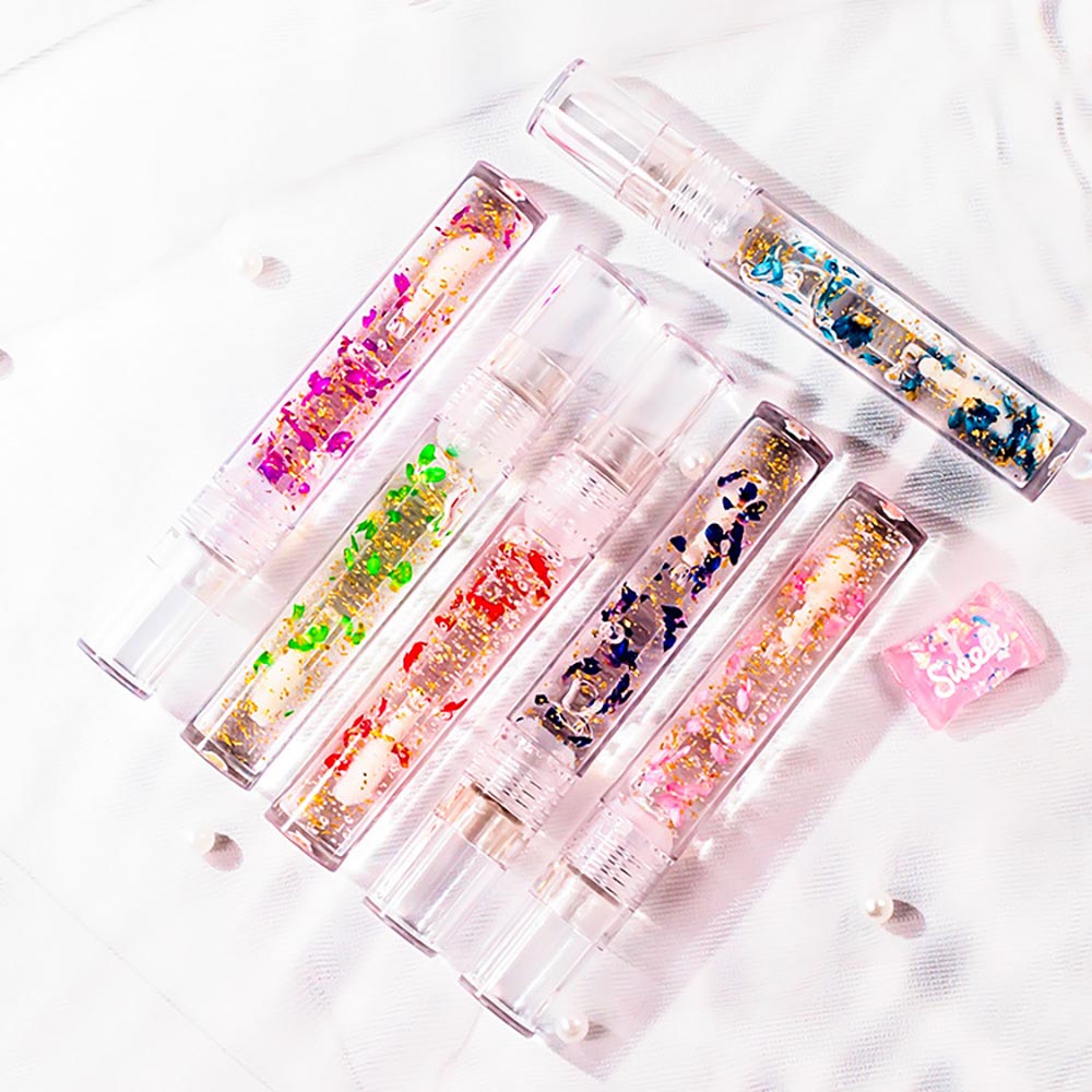10 Color Clear Lip Oil Petal Temperature Change Color Lipgloss Private Label