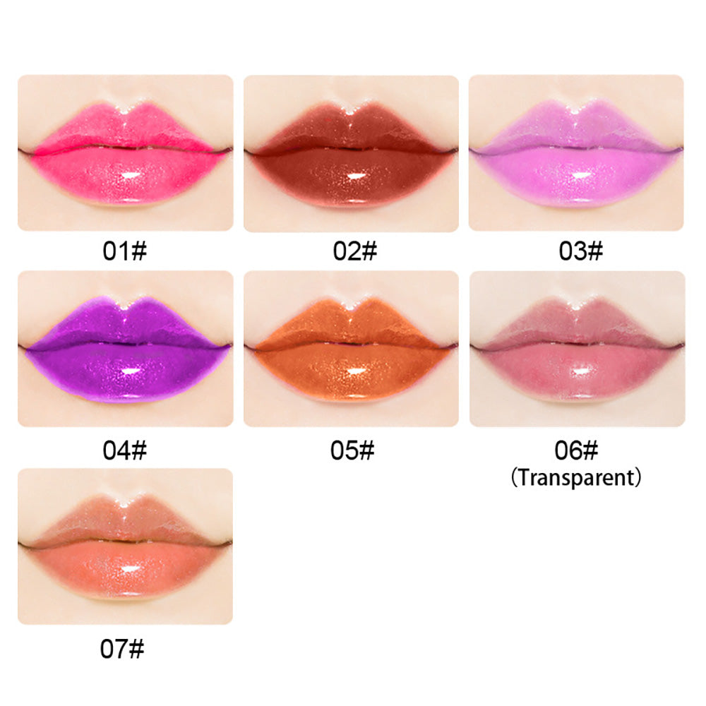 7 Color Lip Gloss Nude Shimmer Lip Glaze High Pigmented Vegan Gold Tube