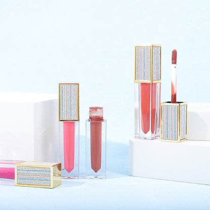 [50 Pieces Lip Gloss & Your Logo & Free Shipping] Nude High Pigment Lipgloss