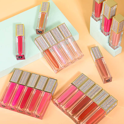 [50 Pieces Lip Gloss & Your Logo & Free Shipping] Nude High Pigment Lipgloss