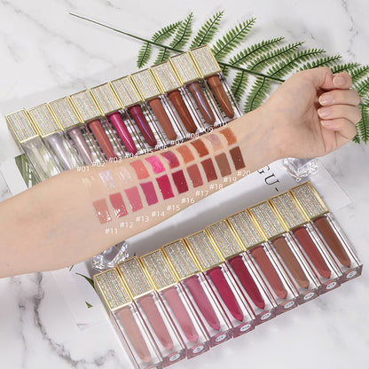 [50 Pieces Lip Gloss & Your Logo & Free Shipping] Nude High Pigment Lipgloss