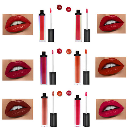 17 color lip gloss nude high pigmented waterproof print your logo
