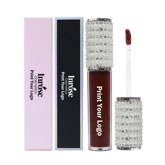 64 color lip gloss nude moisturizing high pigmented silver diamond tube