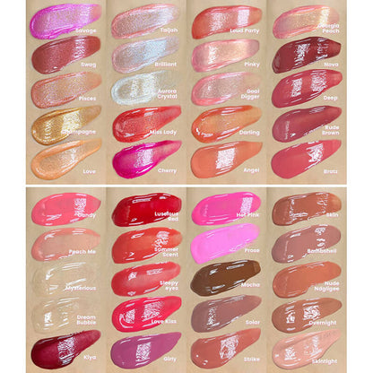40 color lip gloss nude shimmer long lasting high pigmented lip glaze (color 31-40)
