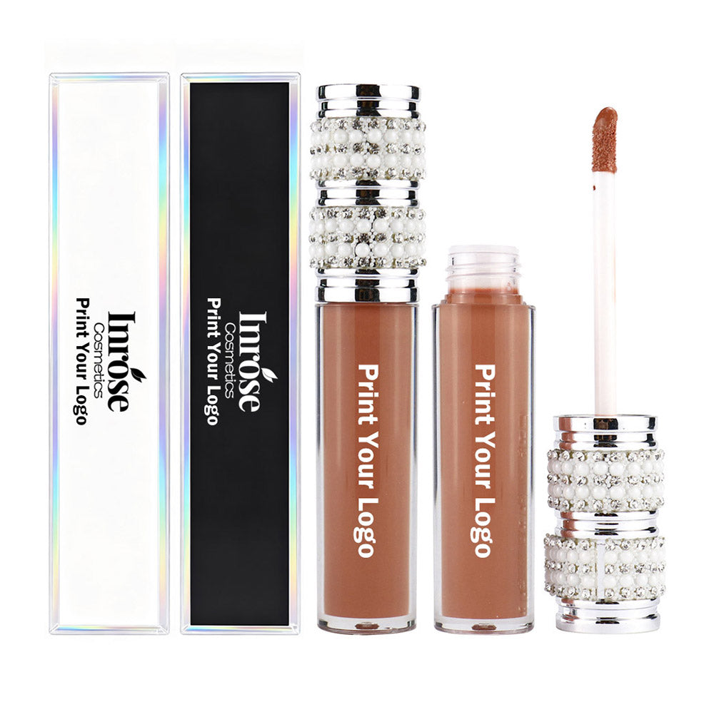 40 Color Lip Gloss Wholesale Lip Glaze Nude Vegan Long Lasting Silver Tube